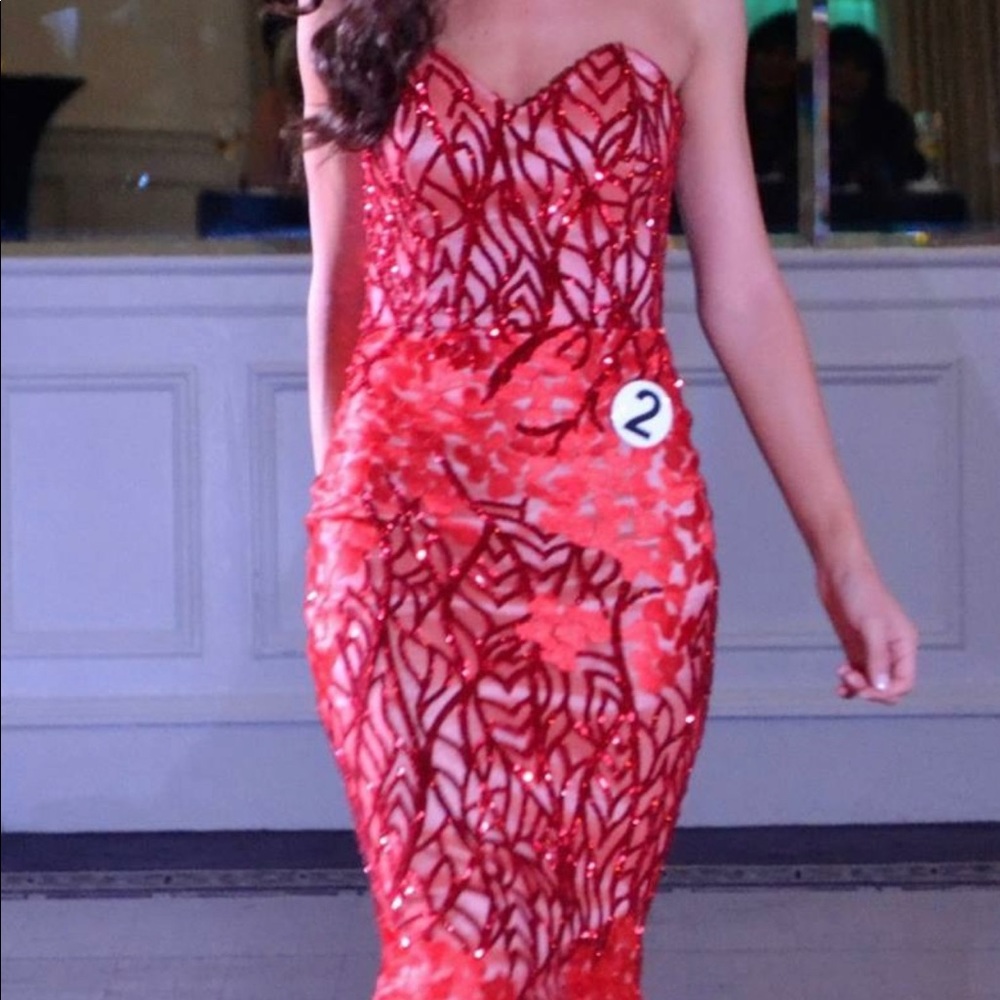 Michae Costello custom, one of a kind gown